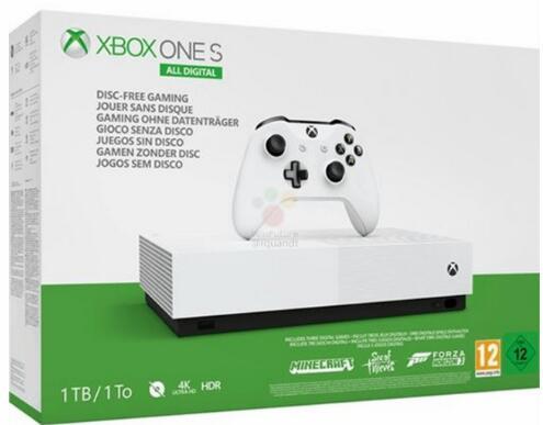 外媒爆无光驱版Xbox One S 售价约合1799元